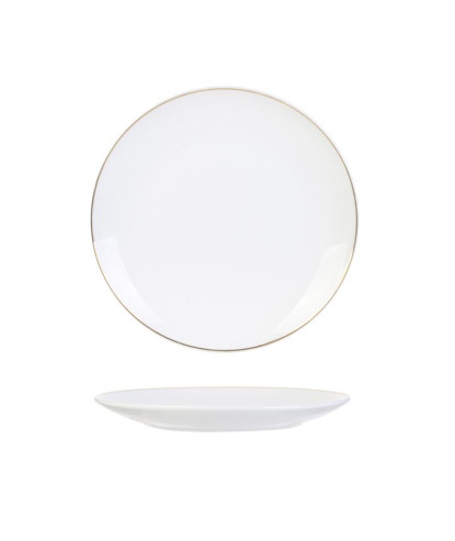 ASSIETTE LISERE DORE 20CM