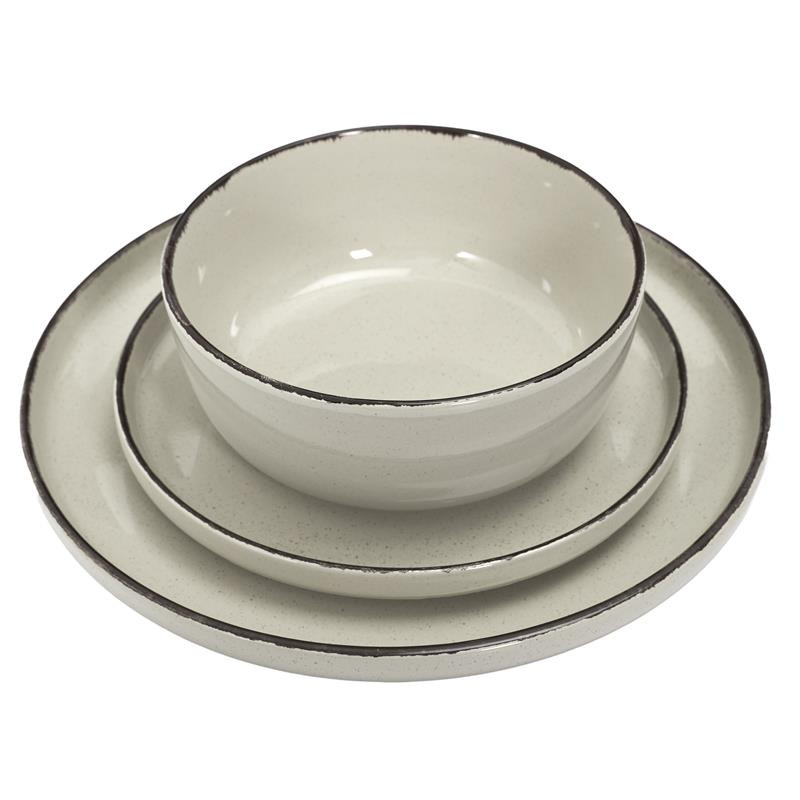 SERVICE VAISSELLE 12PCS GRES DU TEMPS BEIGE