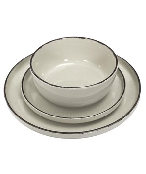 SERVICE VAISSELLE 12PCS GRES DU TEMPS BEIGE