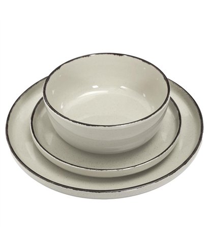 SERVICE VAISSELLE 12PCS GRES DU TEMPS BEIGE