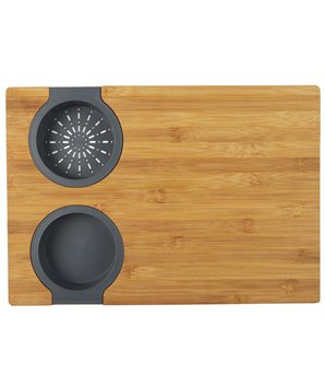 PLANCHE A DECOUPER AVEC EGOUTTOIR ET RECIPIENT