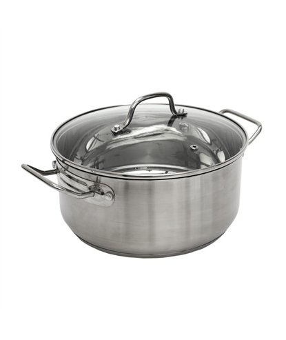 FAITOUT AVEC COUVERCLE EN VERRE 24CM