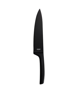 COUTEAU ACIER INOXYDABLE NOIR LAME 20CM