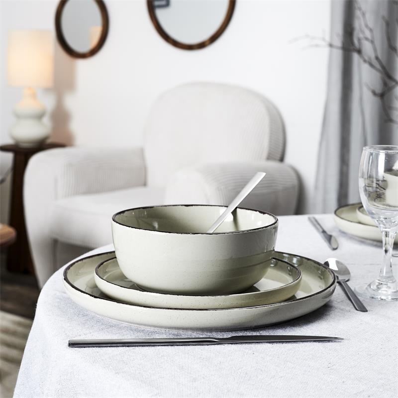 SERVICE VAISSELLE 12PCS GRES DU TEMPS BEIGE