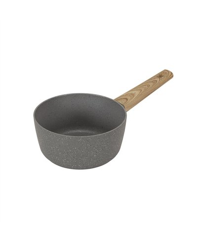 CASSEROLE ALU FORGE MANCHE EFFET BOIS 18CM