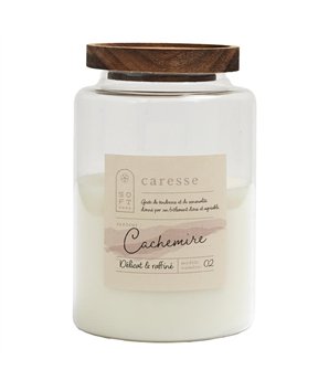 BOUGIE PARFUMEE POT TOP ACACIA SOFTNESS H16CM