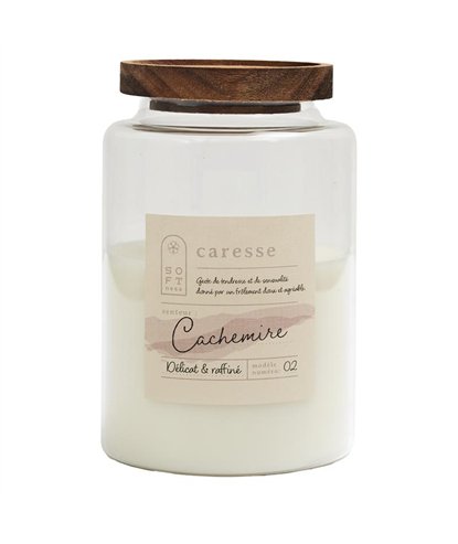 BOUGIE PARFUMEE POT TOP ACACIA SOFTNESS H16CM