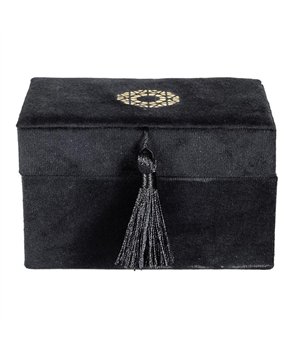 BOITE A BIJOUX EN VELOURS 14CM