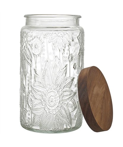 BOCAL A RELIEFS AVEC COUVERCLE ACACIA 100CL