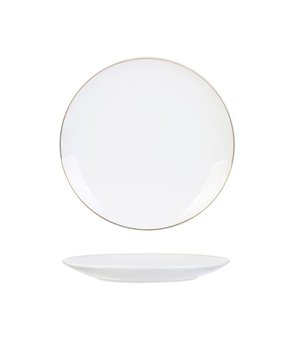 ASSIETTE LISERE DORE 20CM