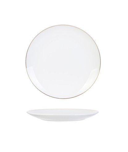 ASSIETTE LISERE DORE 20CM