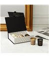 BOUGIE PARFUMEE X6 COFFRET NOIR HOME DECO ART