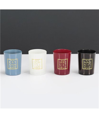 BOUGIE PARFUMEE X4 COFFRET YOU ARE H5.8CM