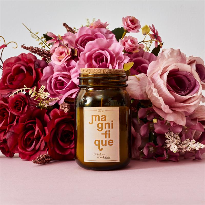 BOUGIE PARFUMEE MASON JAR TU ES
