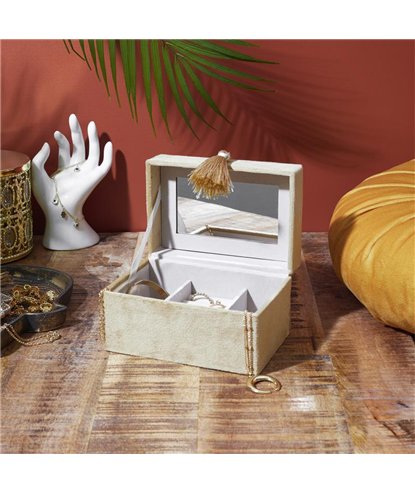 BOITE A BIJOUX EN VELOURS 14CM