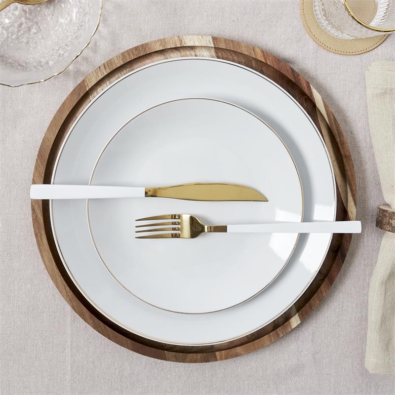 ASSIETTE LISERE DORE 26CM